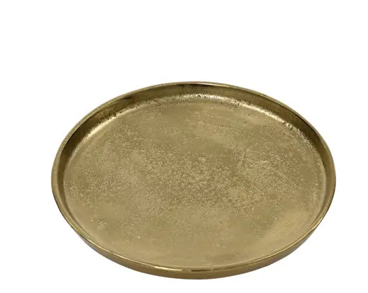 Piatto Natalizio Decorativo in Alluminio Colore Oro Gold Diametro 30cm | Kaemingk Piatto Natalizio Decorativo in Alluminio Colore Oro Gold Diametro 30cm | Kaemingk